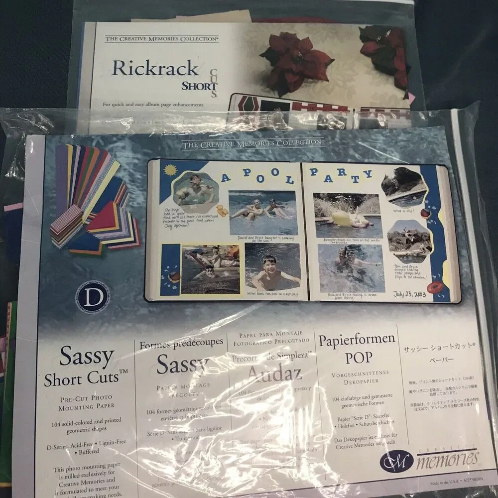 Creative Memories Rick Rack, Sassy, Zesty Geometric Shortcuts Lot